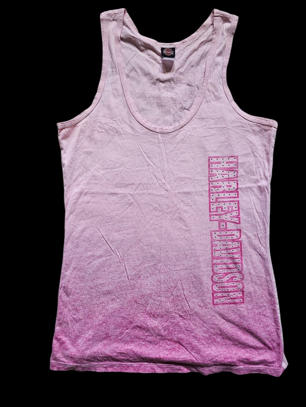 Harley-Davidson Women's Pink Ombre Tank Top 'Zips of Mackinaw City'